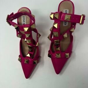 Steve Madden Pink Studded Heels